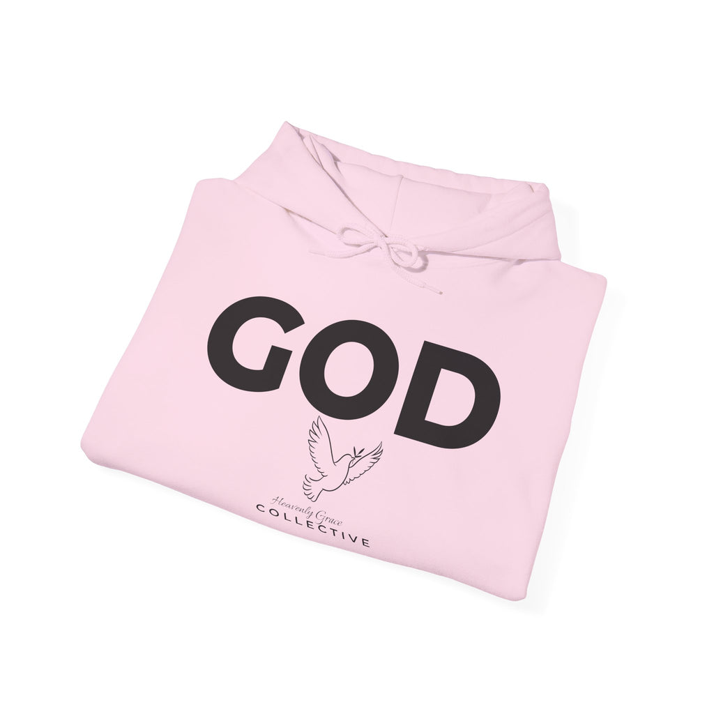GOD Collective Hoodie — AMEN Back Message Christian Faith Pullover