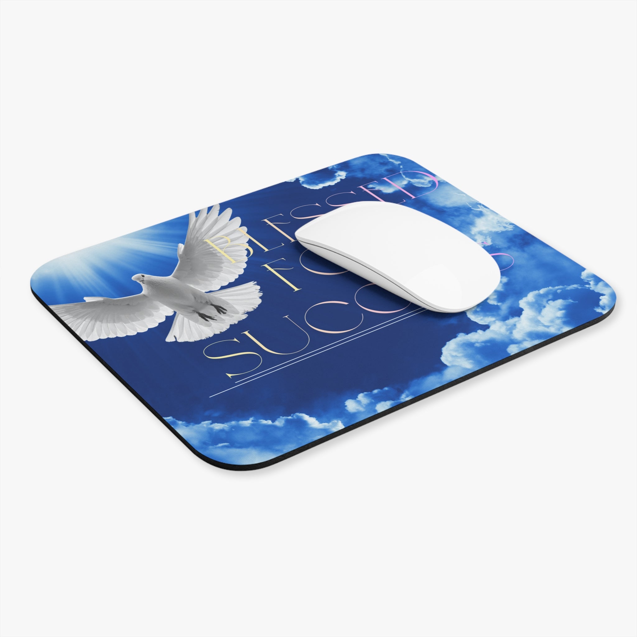 Blessings for Success Rectangular Mouse Pad