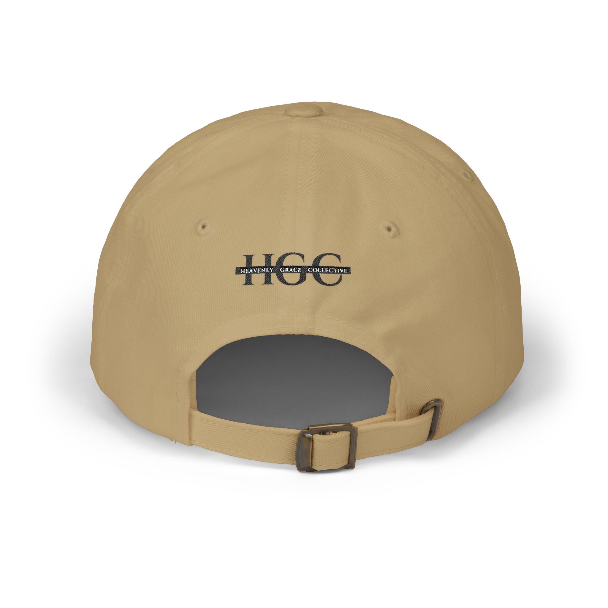 GOD Embroidered Dad Cap — Minimal Christian Baseball Hat (Heavenly Grace Collective)