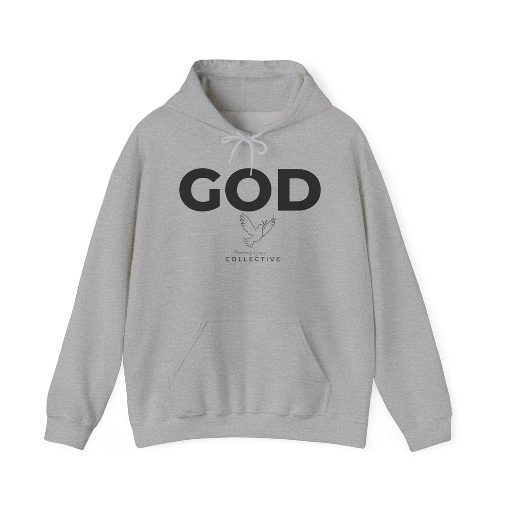 GOD Collective Hoodie — AMEN Back Message Christian Faith Pullover