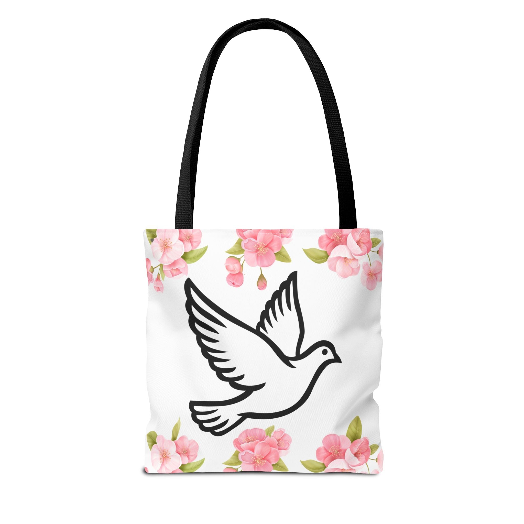 Faith Tote Bag — "Walk By Faith" Floral Scripture Tote (2 Corinthians 5:7)