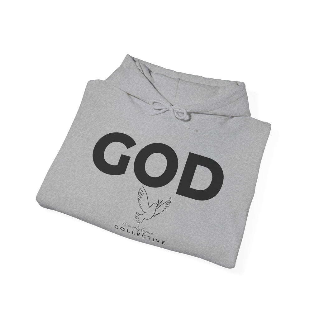 GOD Collective Hoodie — AMEN Back Message Christian Faith Pullover