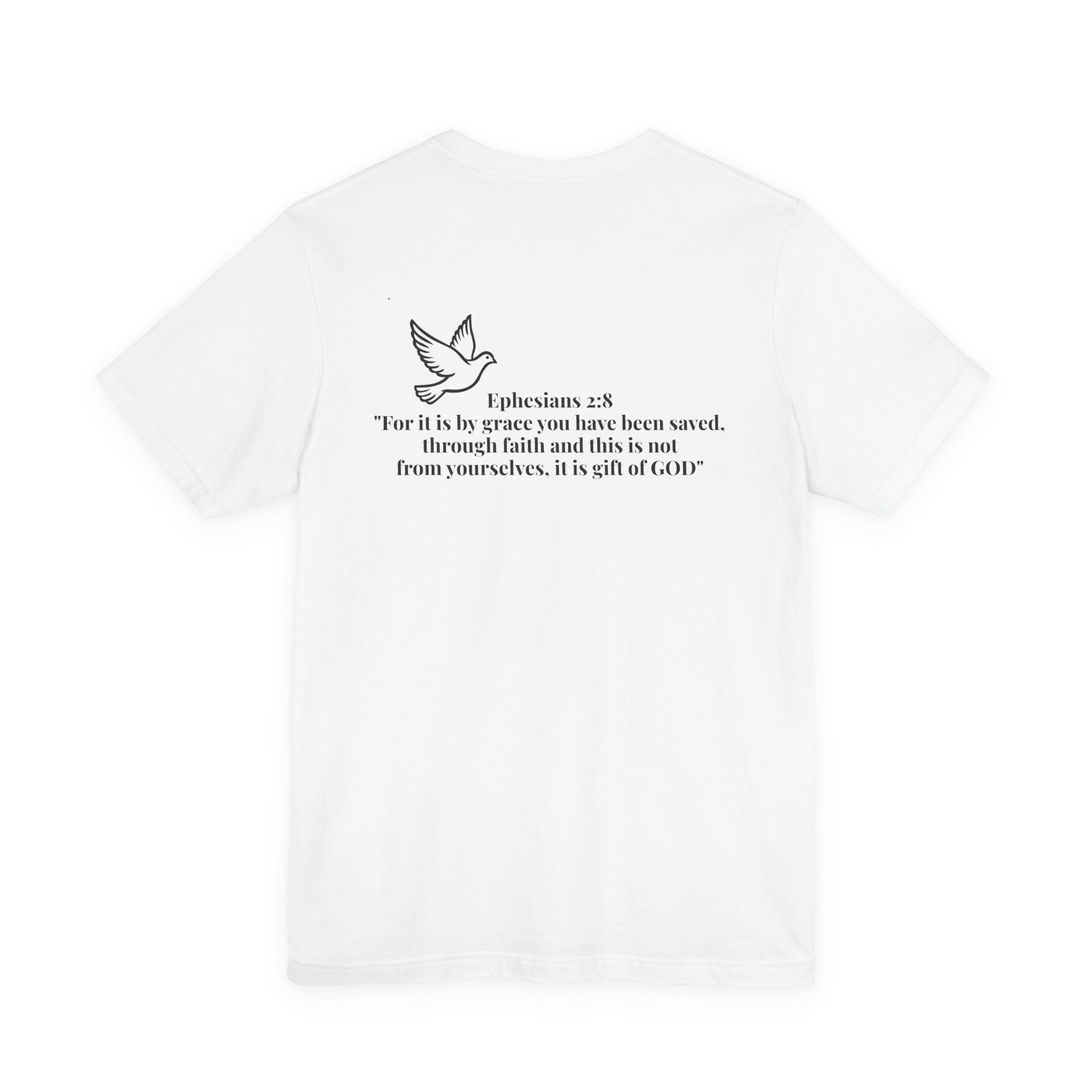Covered by His Grace T-Shirt — Christian Faith Tee with Scripture and Dove