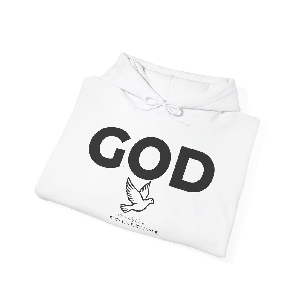 GOD Collective Hoodie — AMEN Back Message Christian Faith Pullover