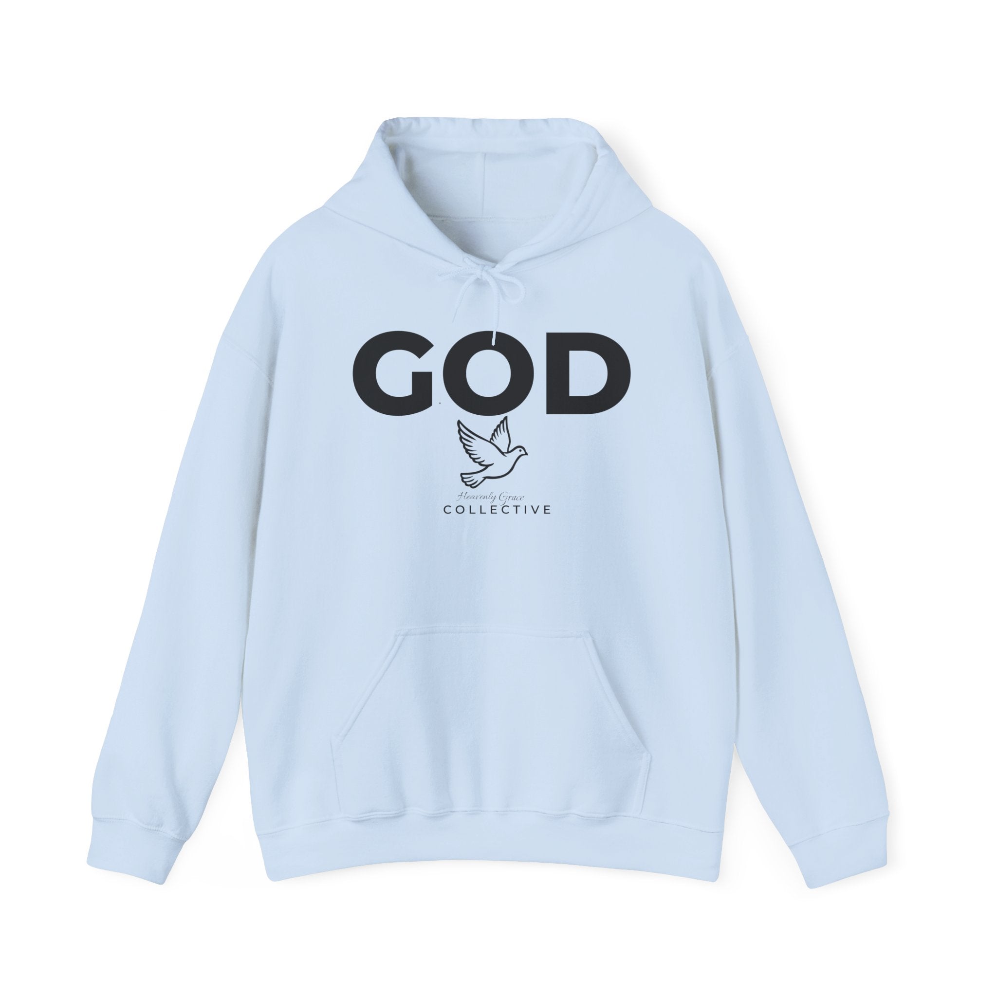 GOD Collective Hoodie — AMEN Back Message Christian Faith Pullover