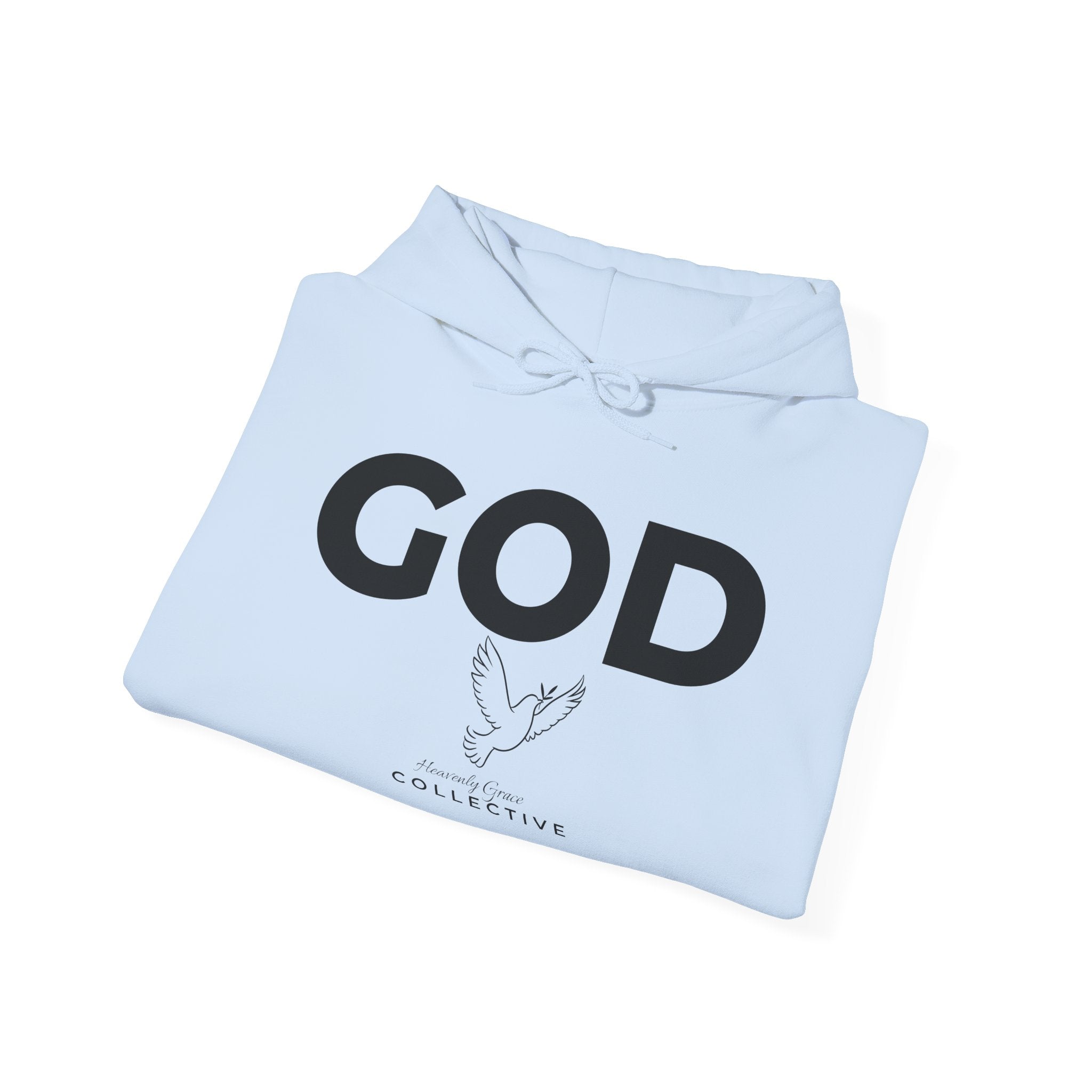 GOD Collective Hoodie — AMEN Back Message Christian Faith Pullover
