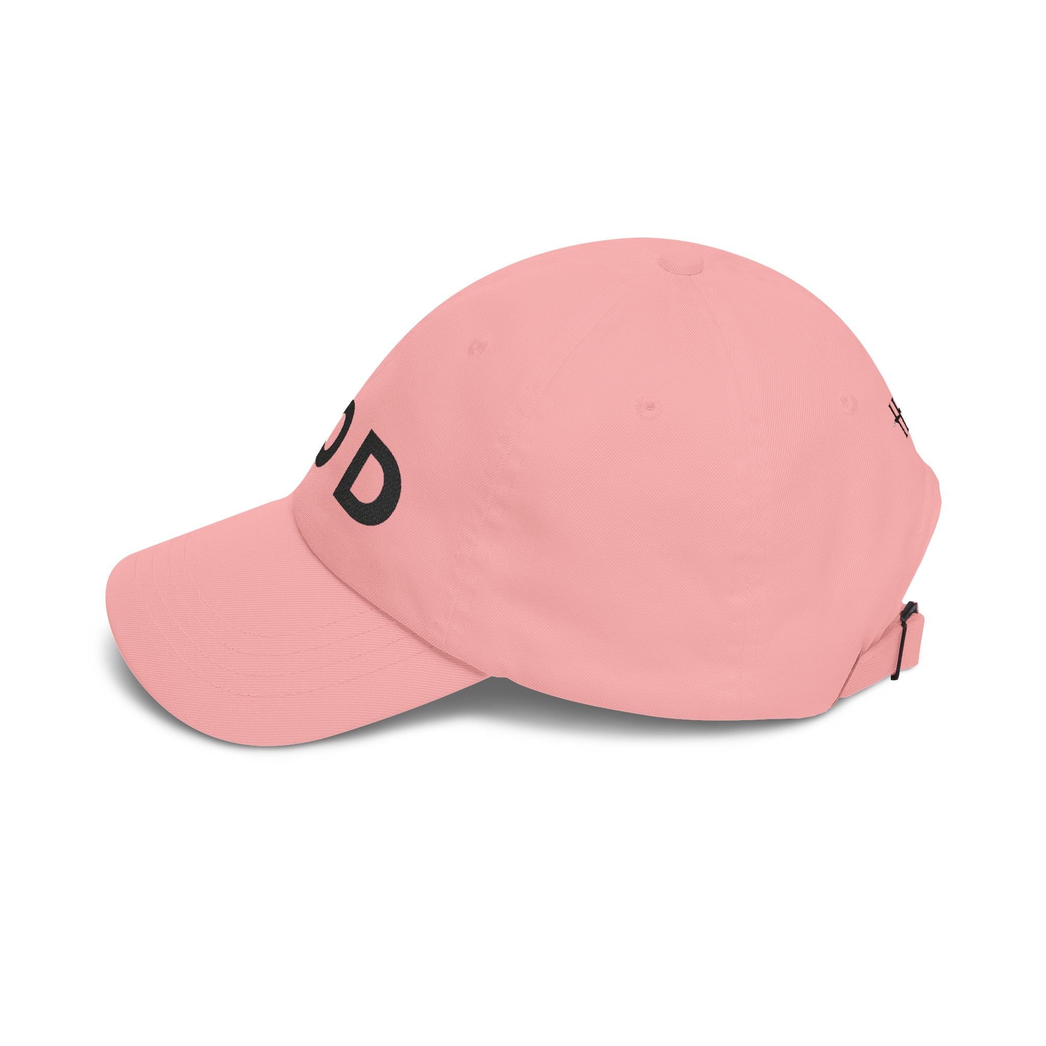 GOD Embroidered Dad Cap — Minimal Christian Baseball Hat (Heavenly Grace Collective)