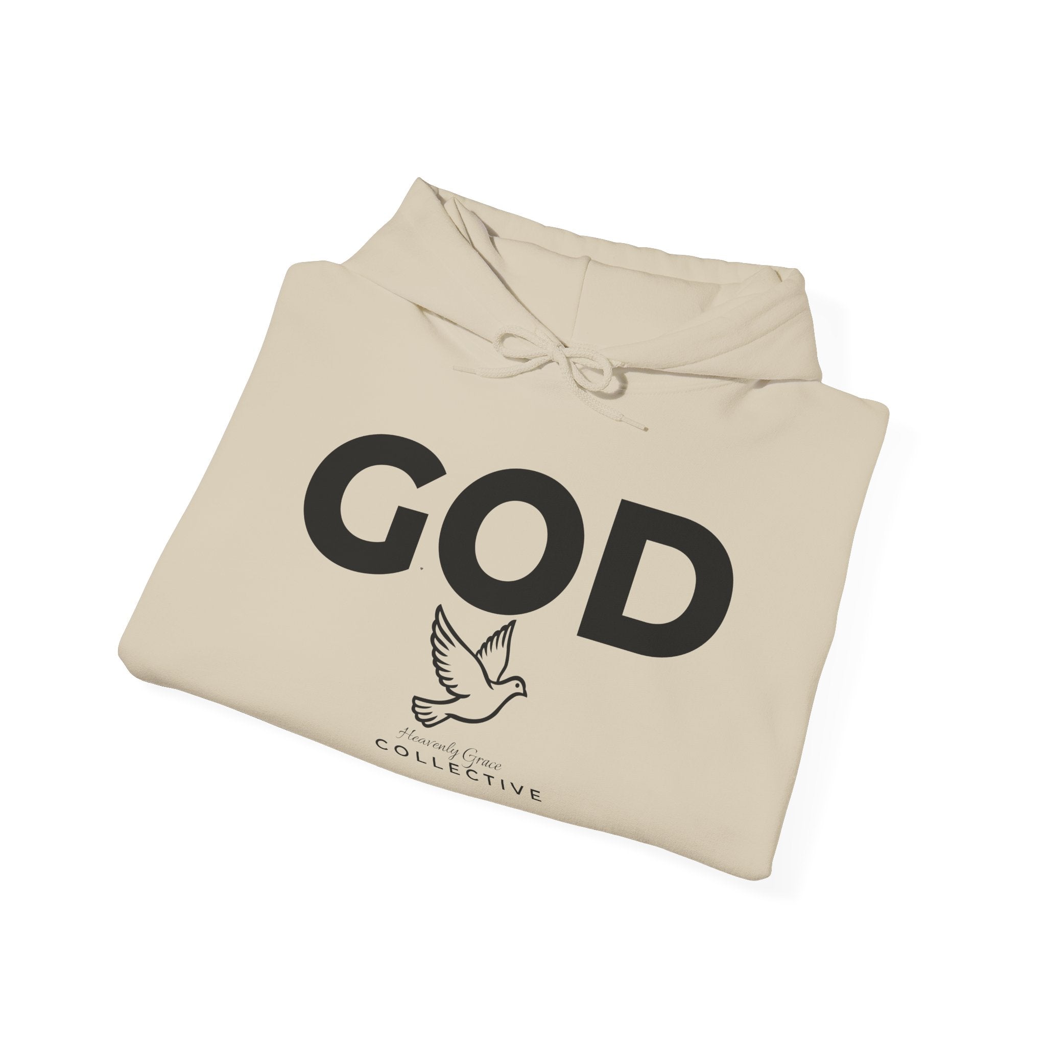 GOD Collective Hoodie — AMEN Back Message Christian Faith Pullover