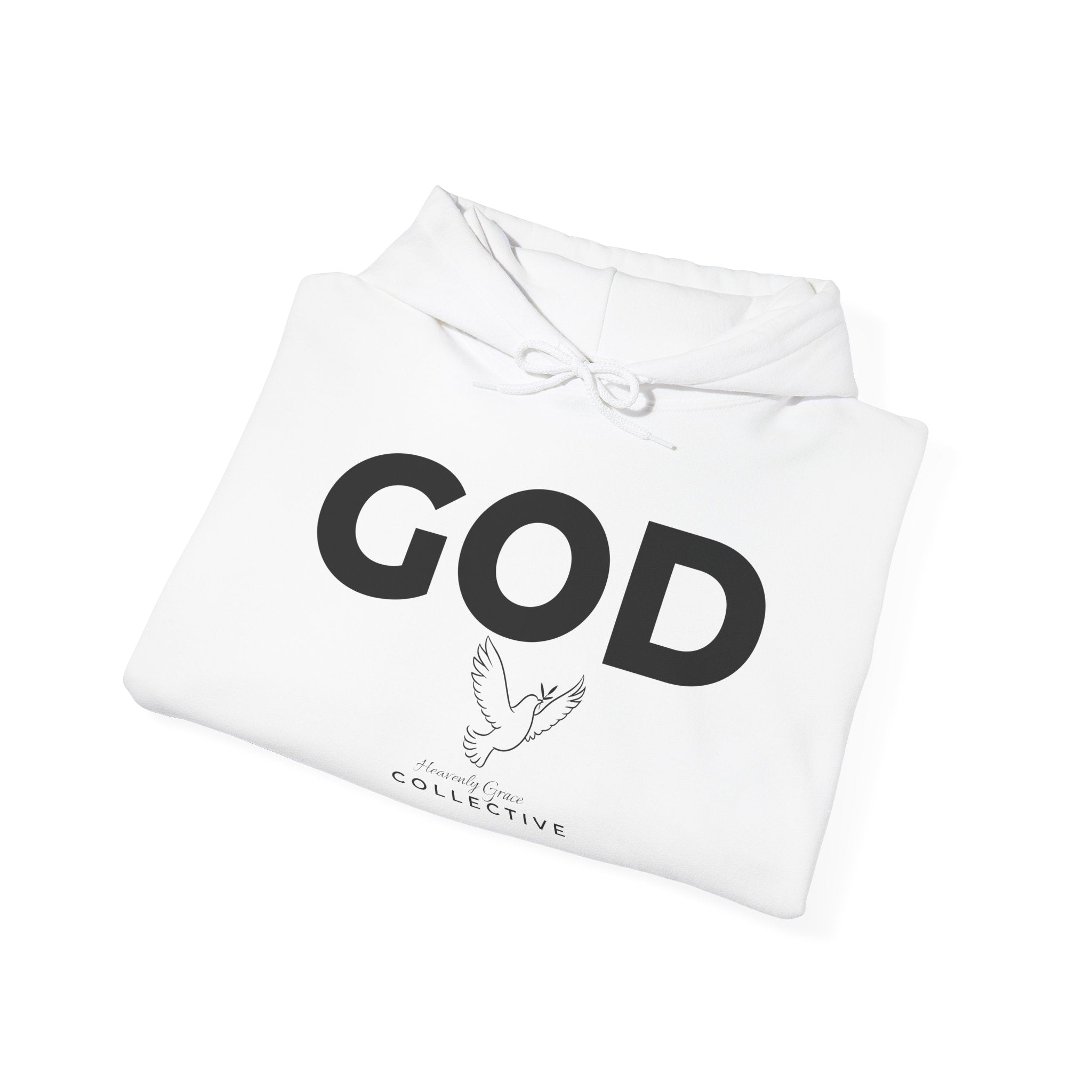 GOD Collective Hoodie — AMEN Back Message Christian Faith Pullover
