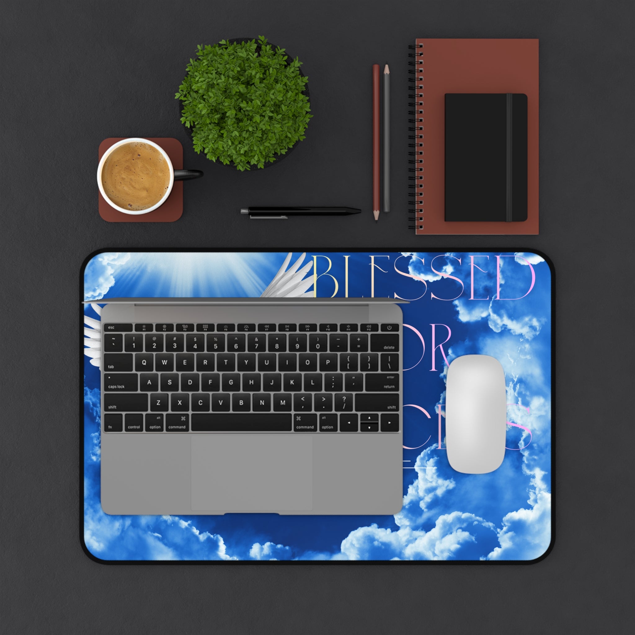 Blessed for Success Desk Mat - Large