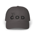 GOD Embroidered Dad Cap — Minimal Christian Baseball Hat (Heavenly Grace Collective)