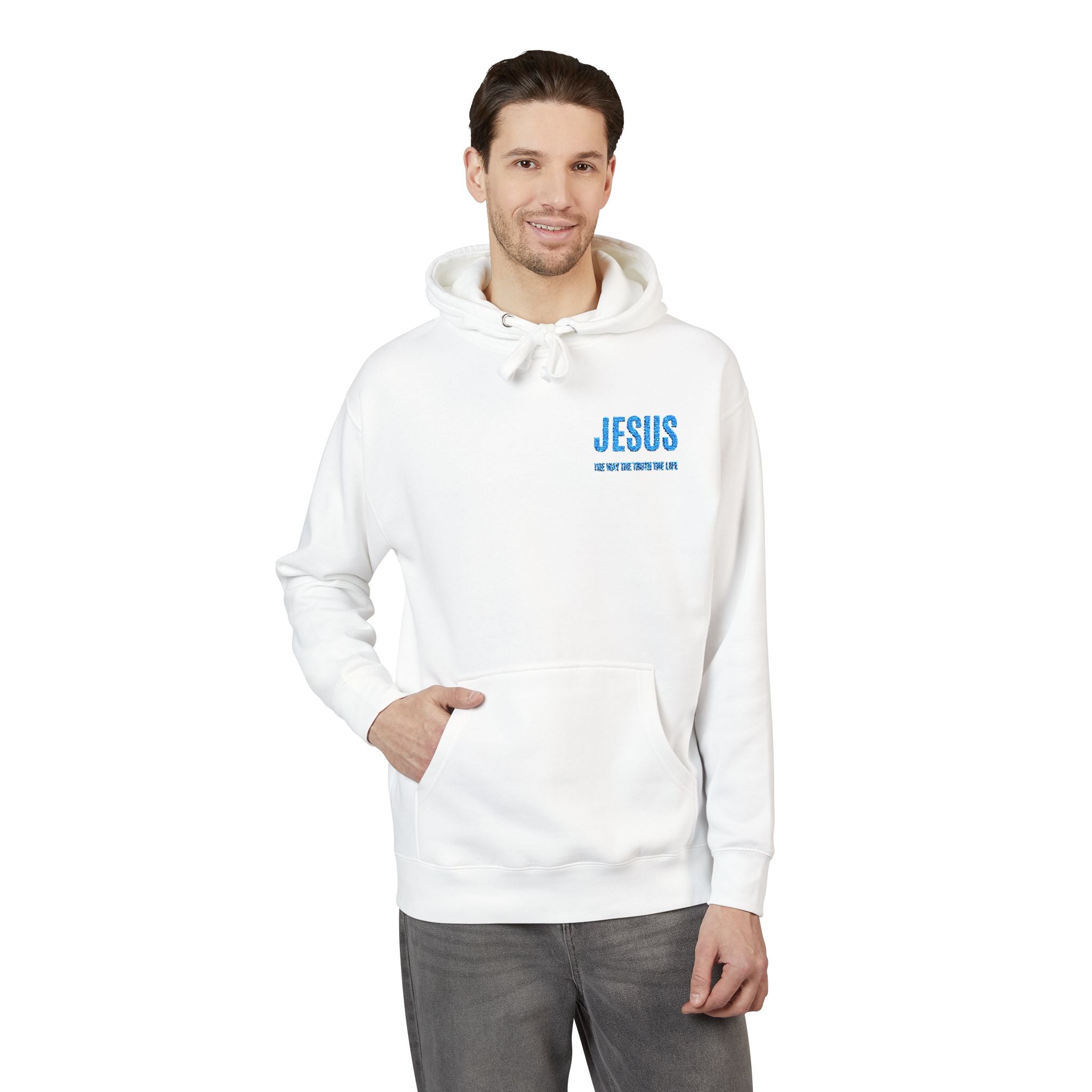 Jesus “The Way The Truth The Life” Embroidered Hoodie – Christian Apparel | Heavenly Grace Collective