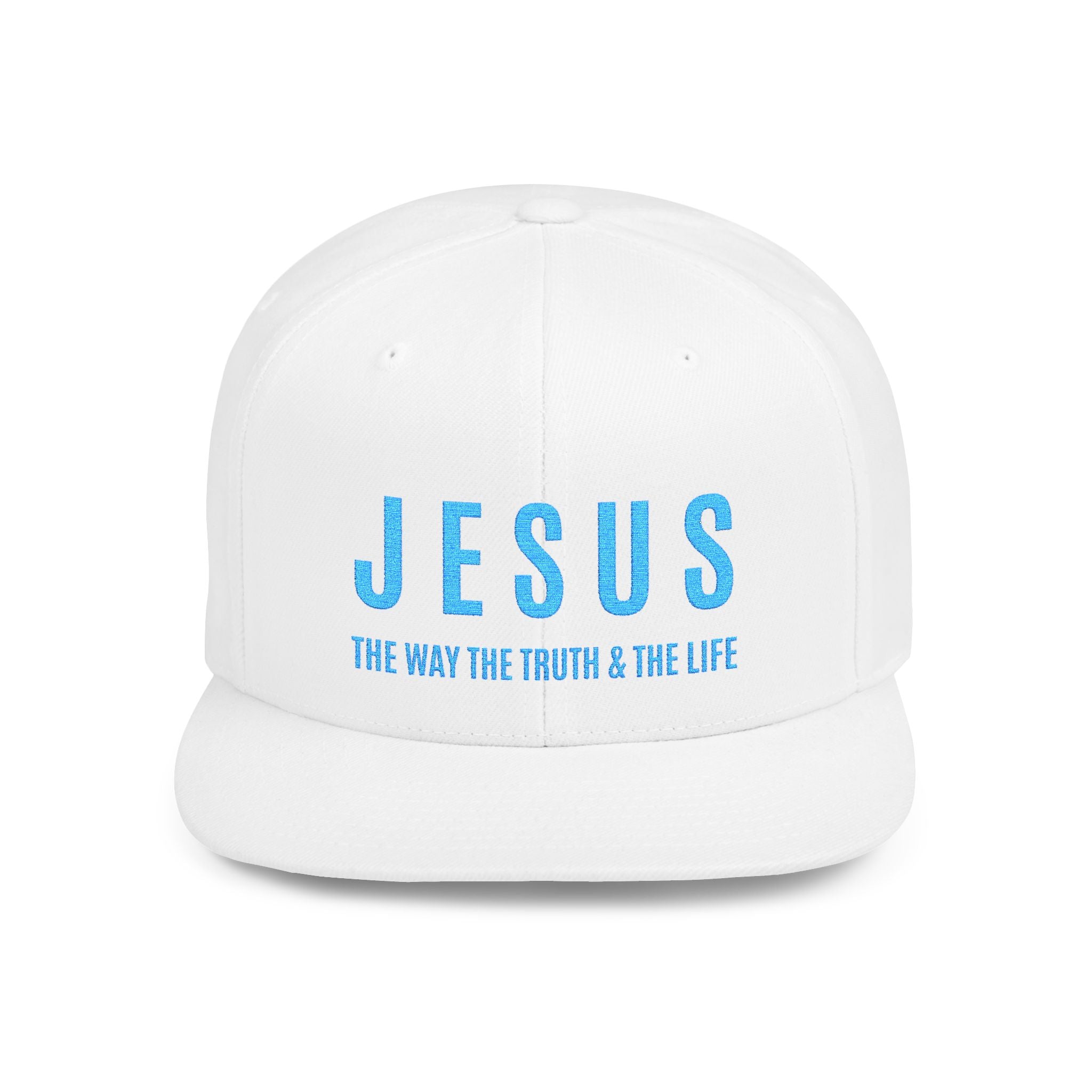 Jesus Flat Bill Snapback Hat – "Jesus: The Way, The Truth & The Life" Embroidered  Christian Cap