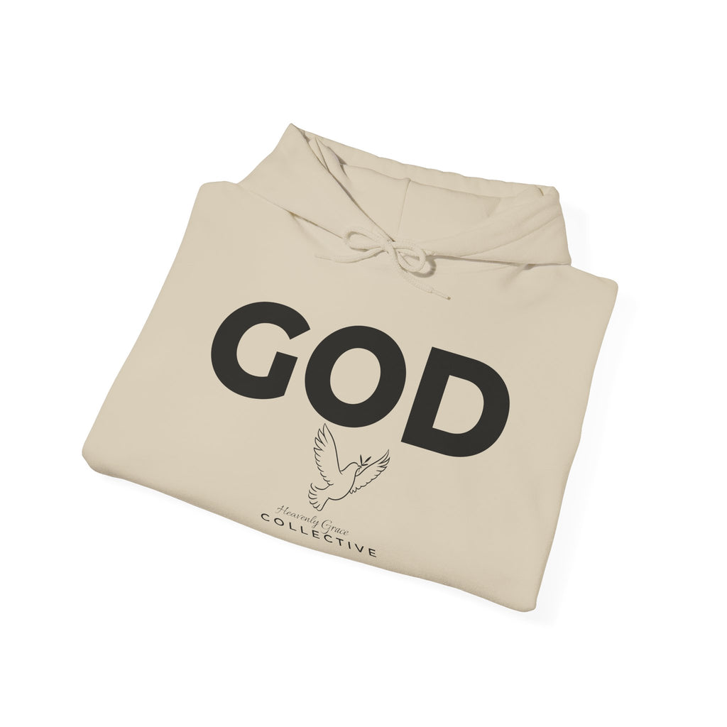 GOD Collective Hoodie — AMEN Back Message Christian Faith Pullover
