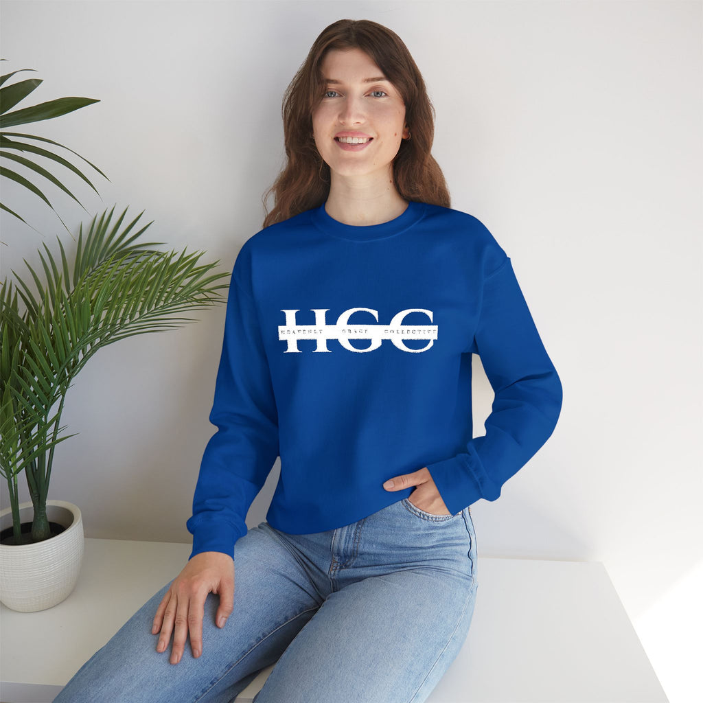 Heavenly Grace Collective Crewneck Sweatshirt — Embroidered HGC Signature Logo