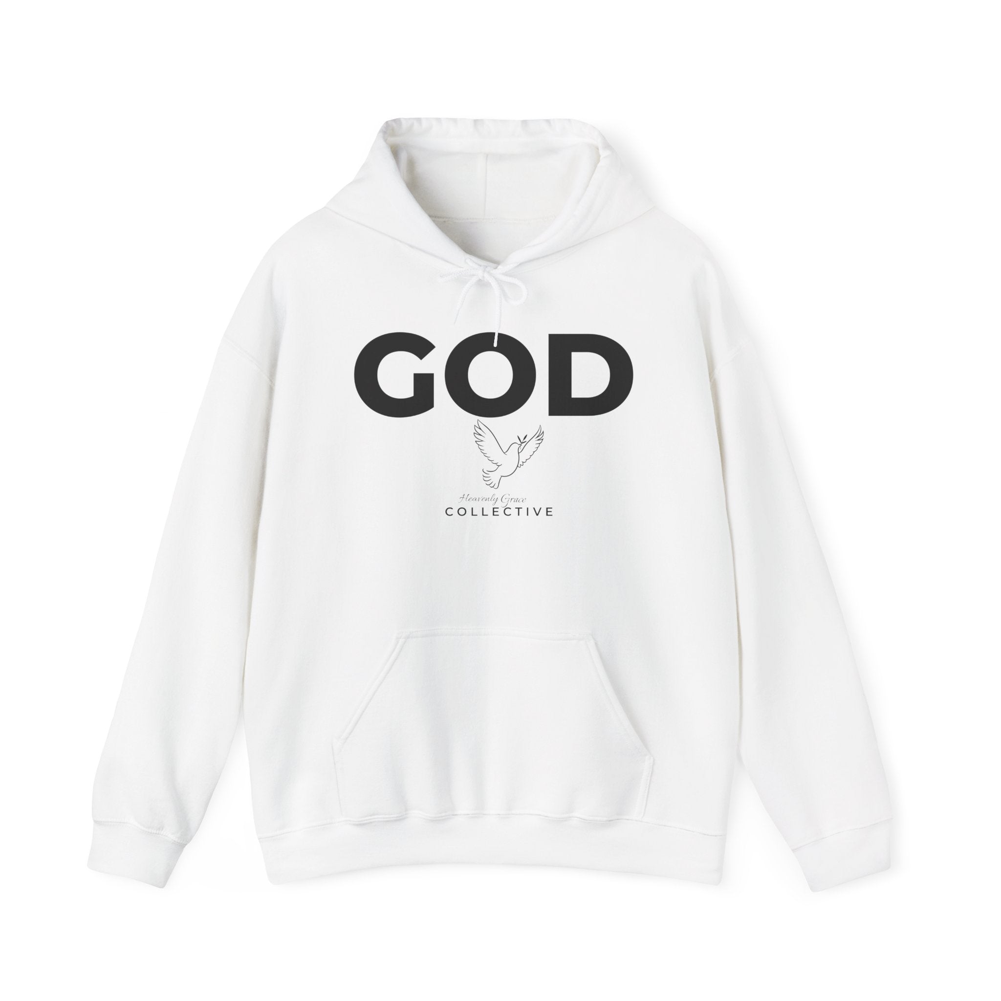 GOD Collective Hoodie — AMEN Back Message Christian Faith Pullover