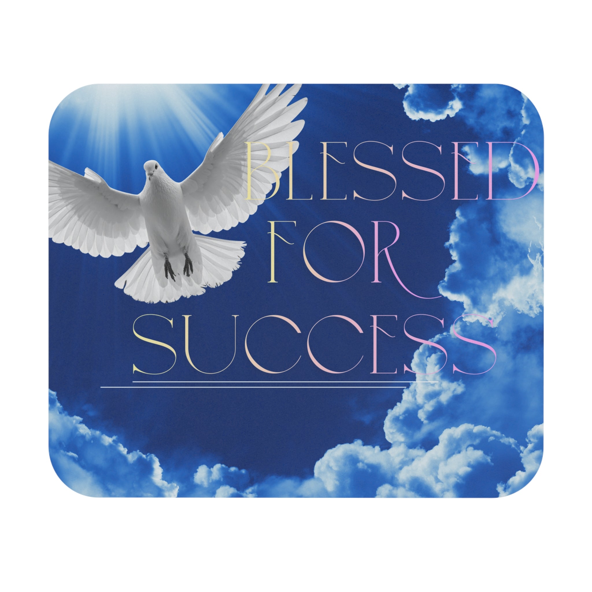 Blessings for Success Rectangular Mouse Pad