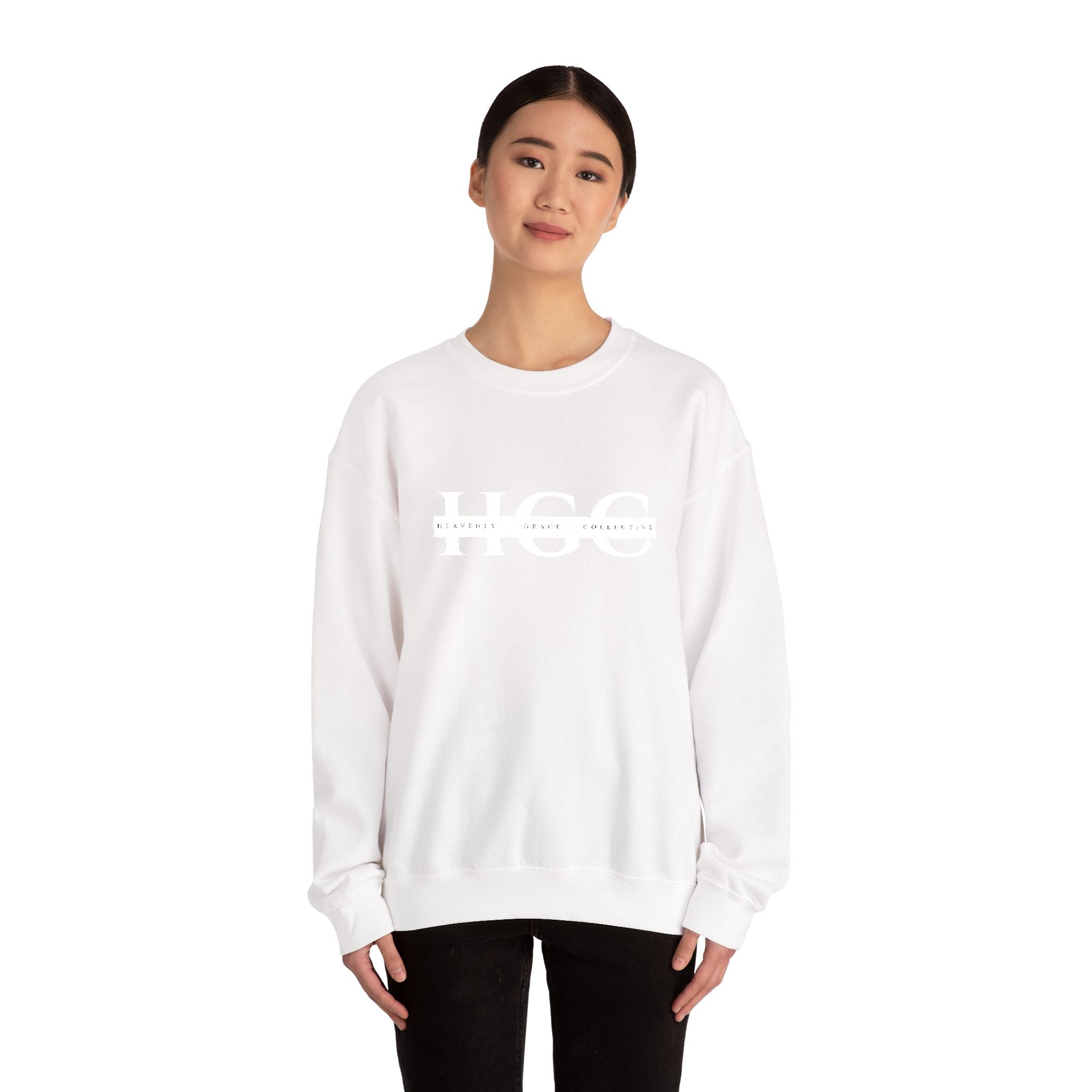 Heavenly Grace Collective Crewneck Sweatshirt — Embroidered HGC Signature Logo
