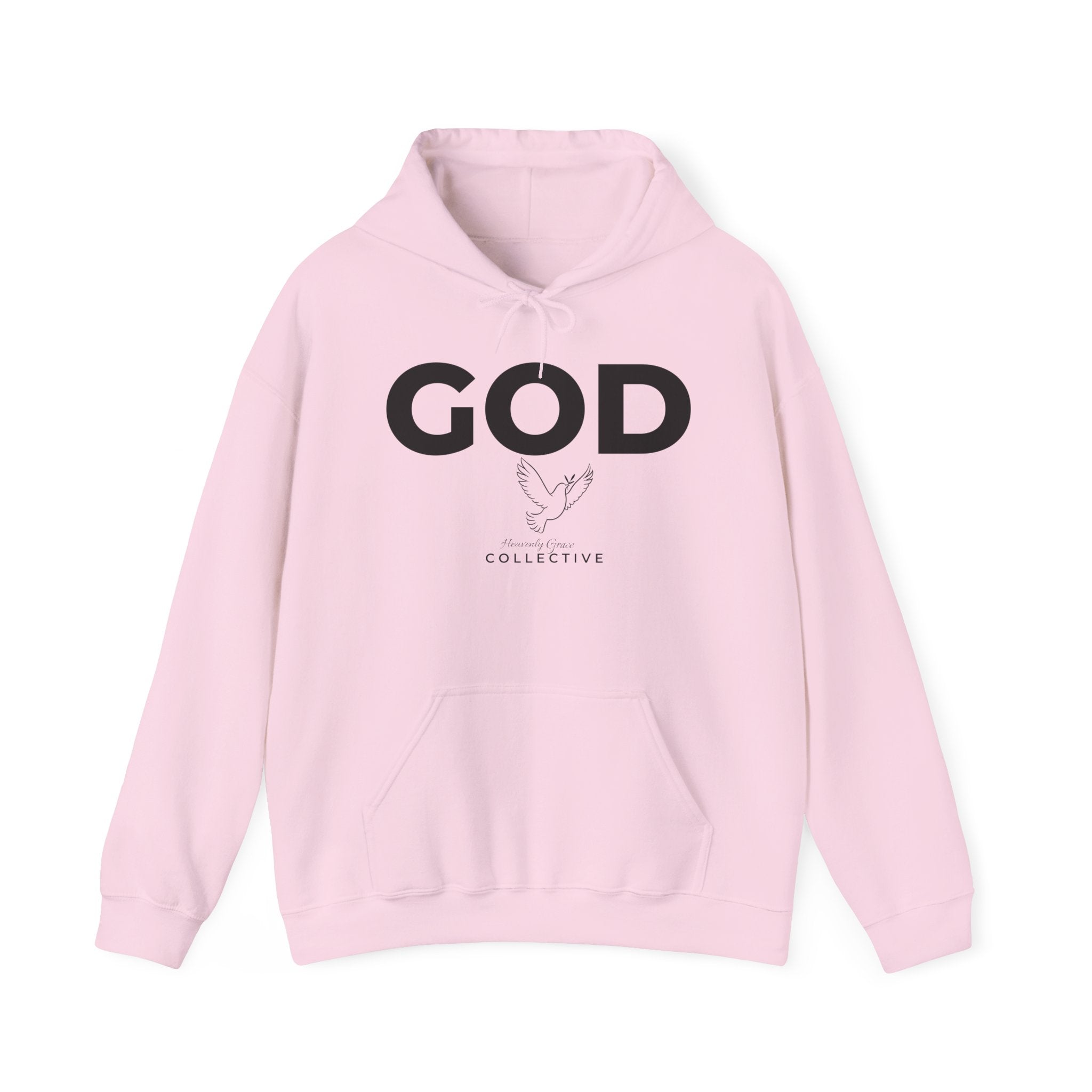 GOD Collective Hoodie — AMEN Back Message Christian Faith Pullover
