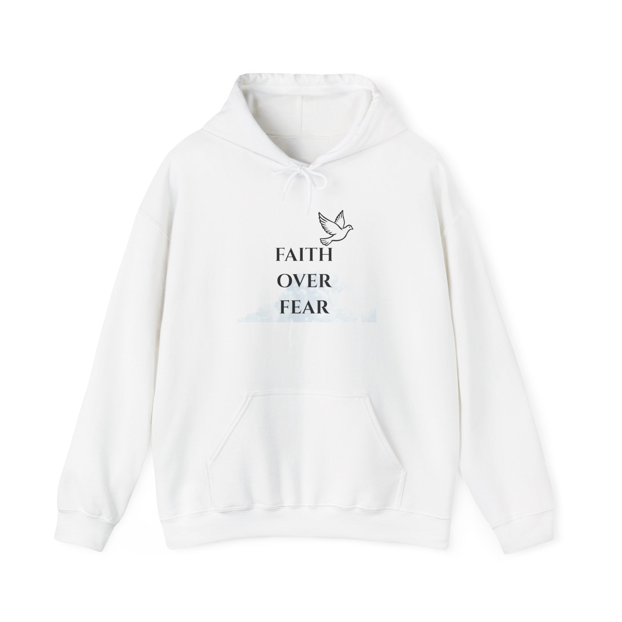 Faith Over Fear Cloud Hoodie with Dove – Heavenly Grace Collective