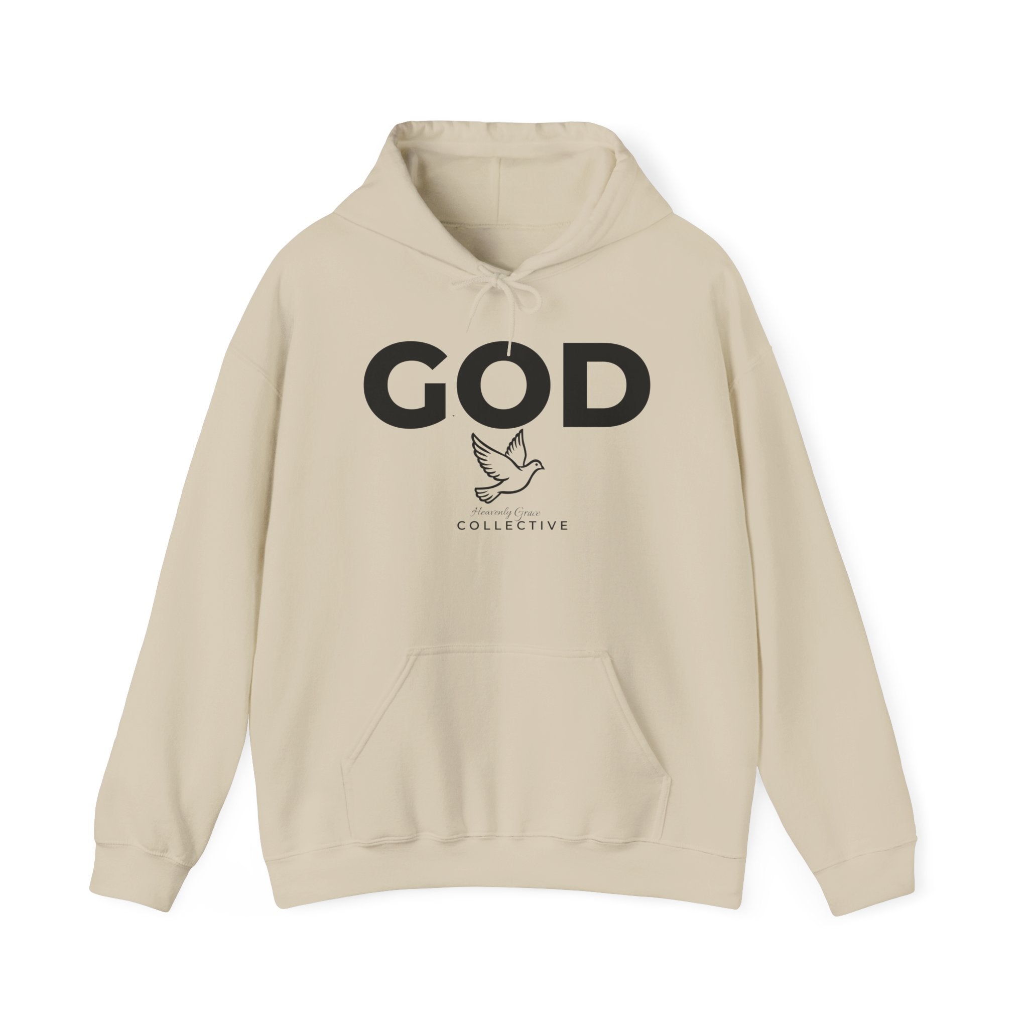 GOD Collective Hoodie — AMEN Back Message Christian Faith Pullover