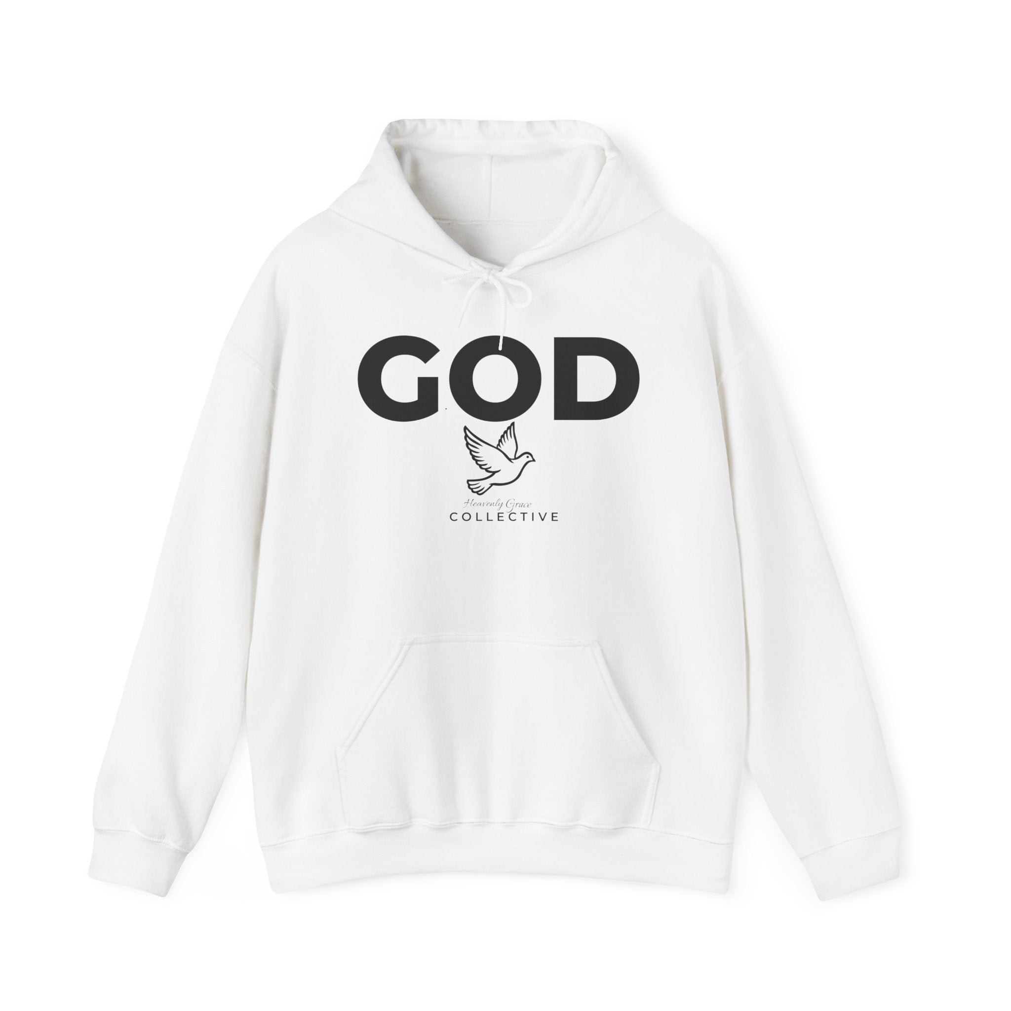 GOD Collective Hoodie — AMEN Back Message Christian Faith Pullover