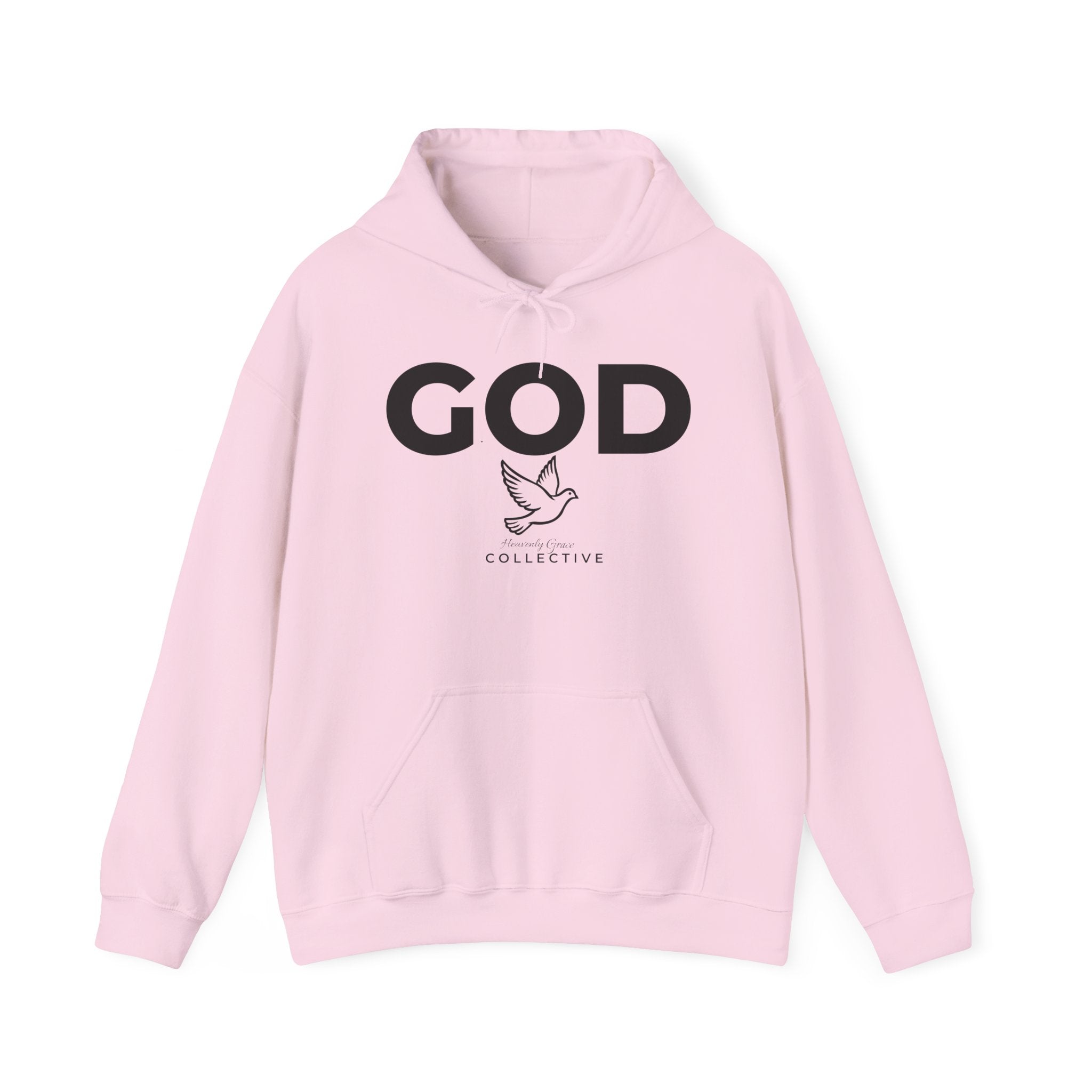 GOD Collective Hoodie — AMEN Back Message Christian Faith Pullover