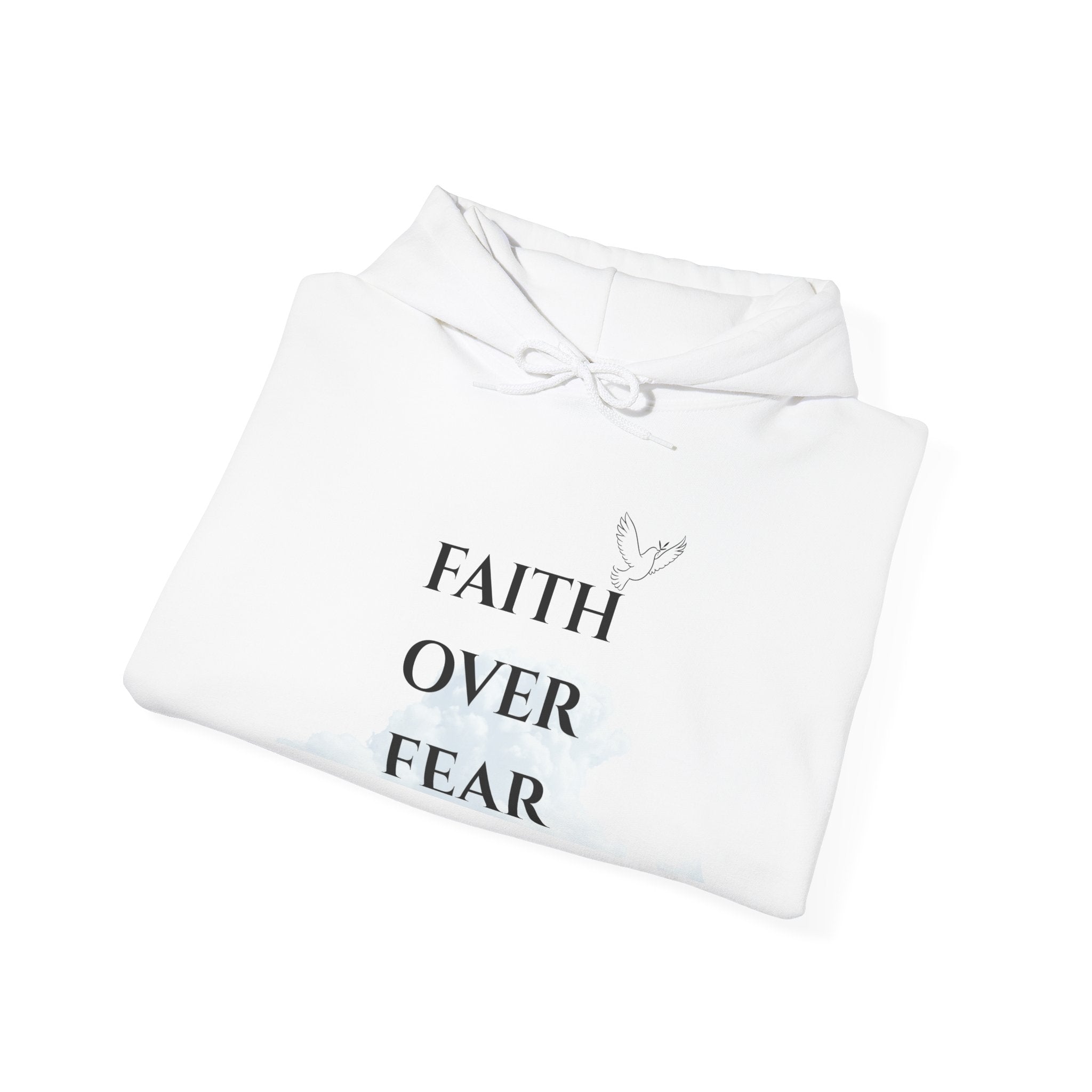 Faith Over Fear Cloud Hoodie with Dove – Heavenly Grace Collective