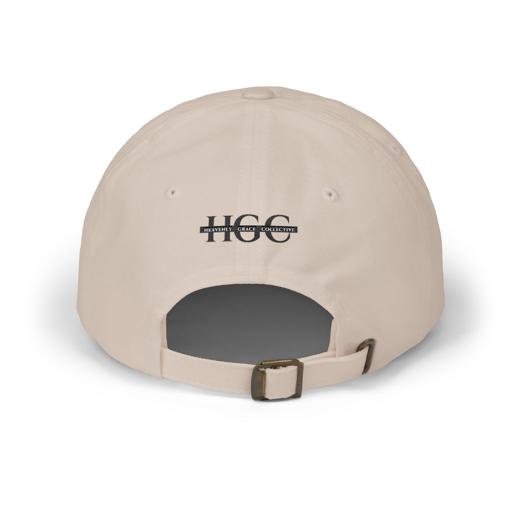 GOD Embroidered Dad Cap — Minimal Christian Baseball Hat (Heavenly Grace Collective)