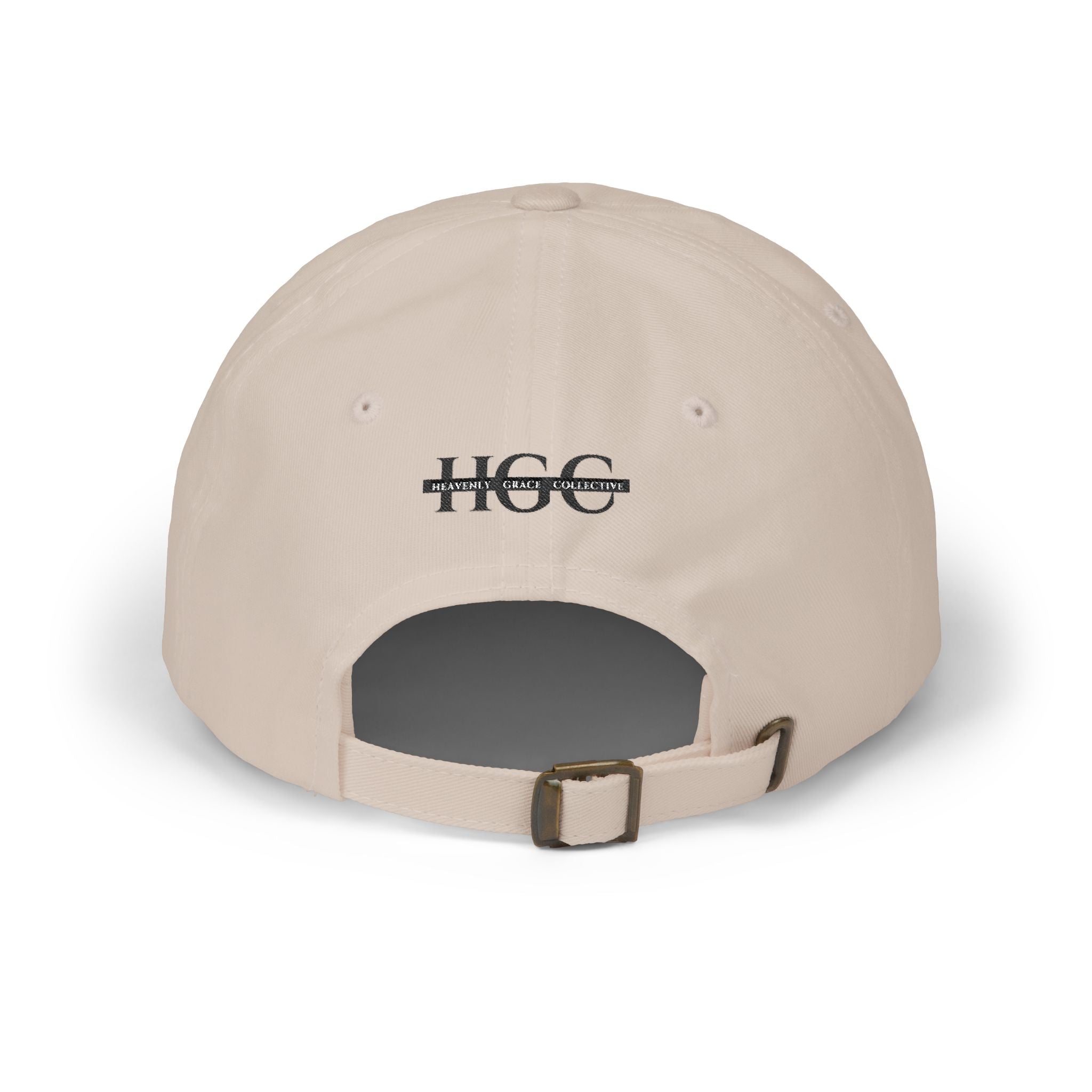GOD Embroidered Dad Cap — Minimal Christian Baseball Hat (Heavenly Grace Collective)