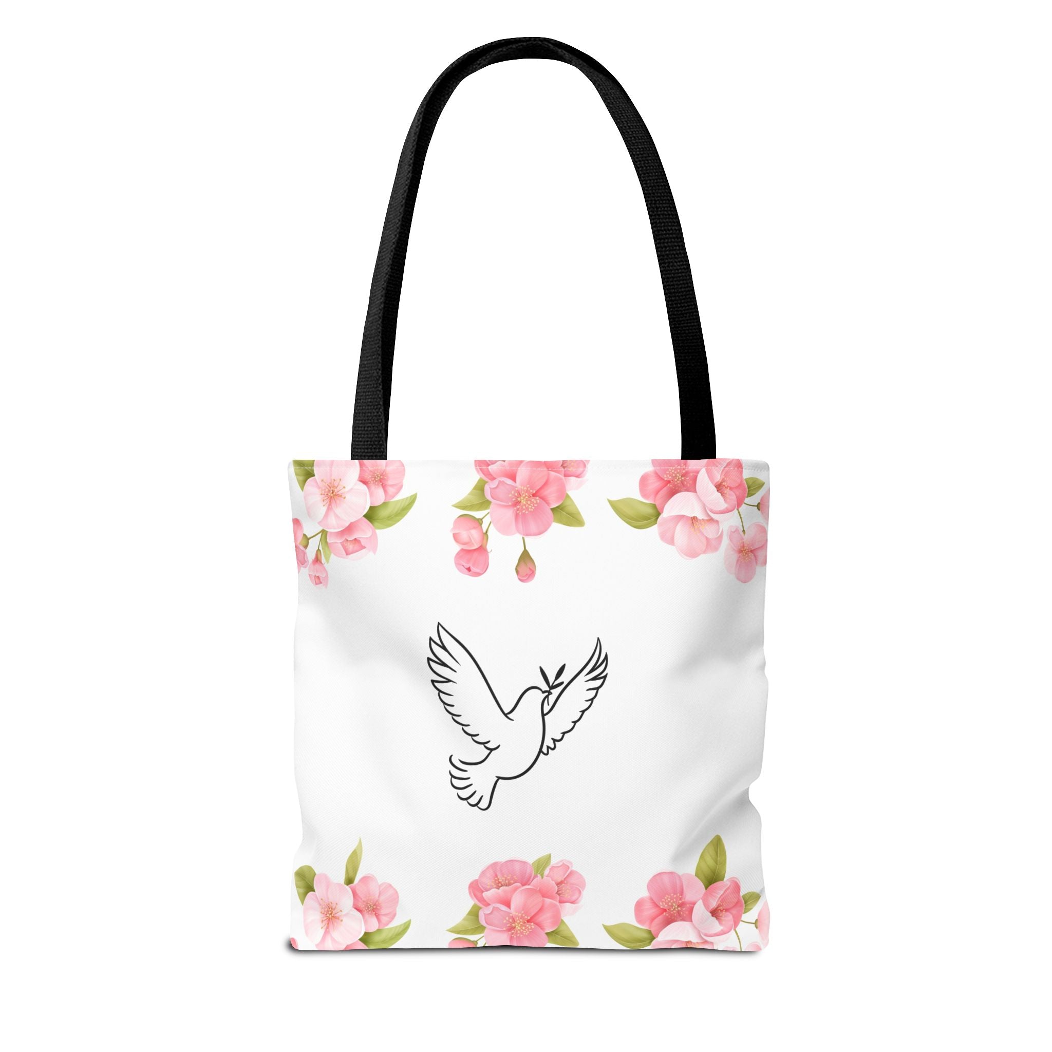 Faith Tote Bag — "Walk By Faith" Floral Scripture Tote (2 Corinthians 5:7)
