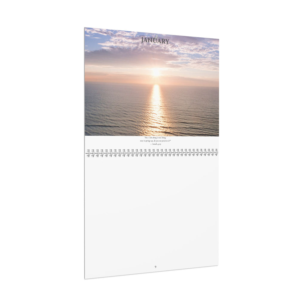 Ocean Sunrise Wall Calendar — 12-Month Scenic Monthly Calendar