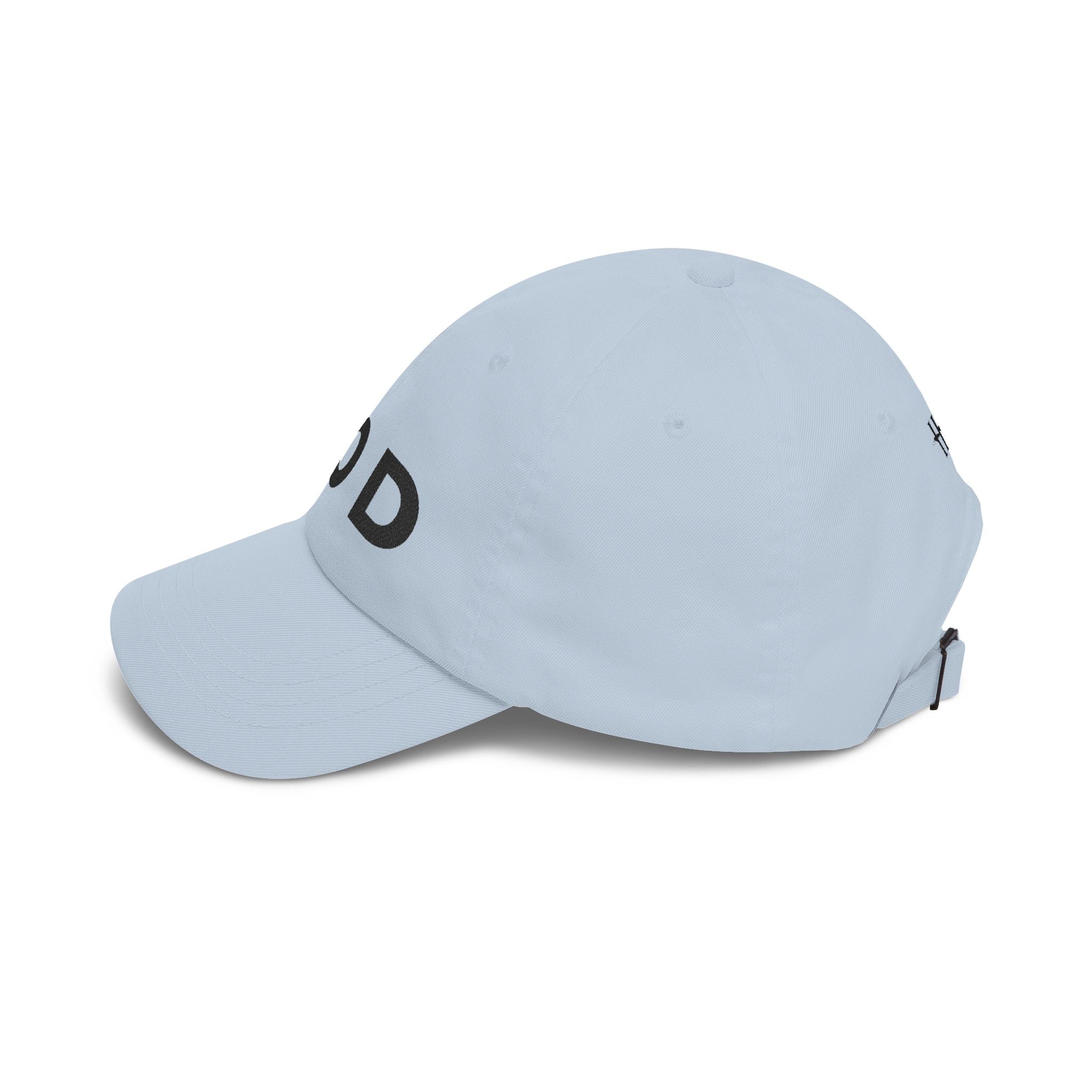 GOD Embroidered Dad Cap — Minimal Christian Baseball Hat (Heavenly Grace Collective)
