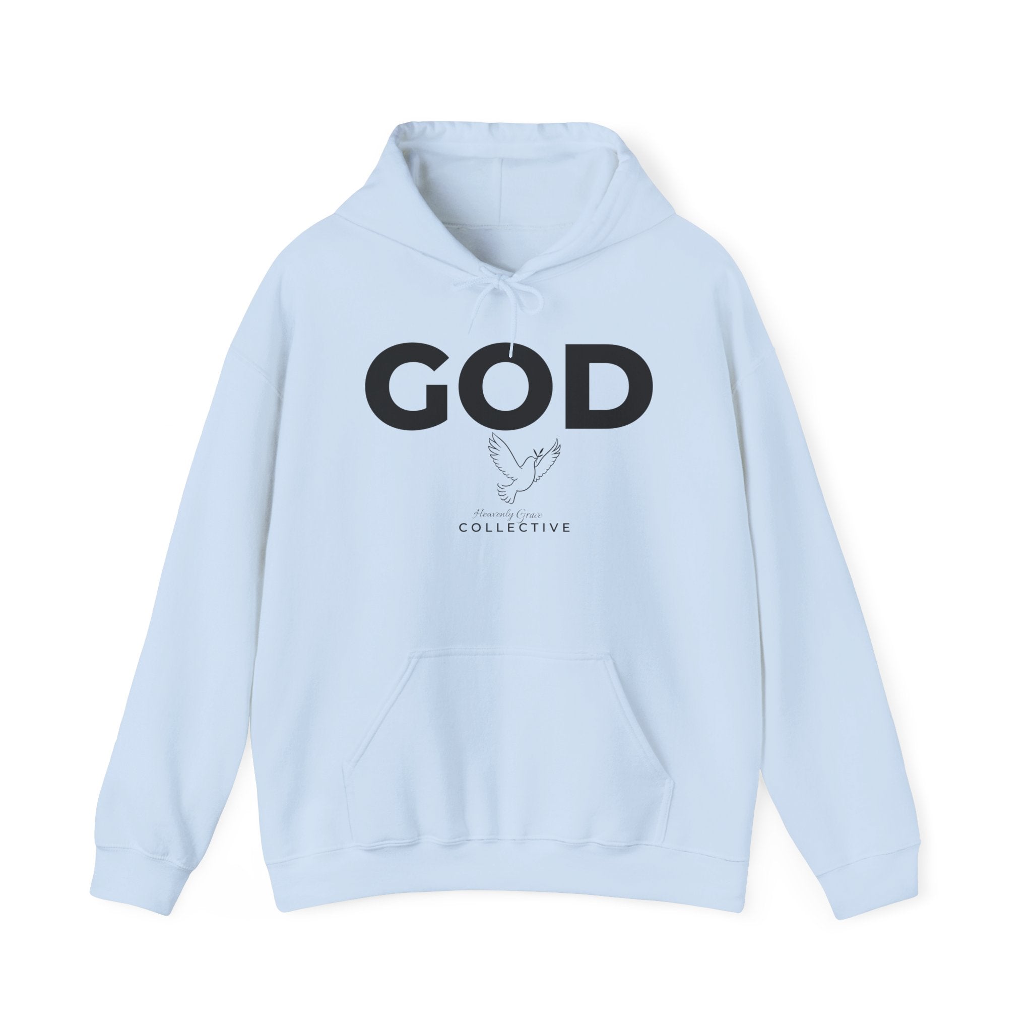 GOD Collective Hoodie — AMEN Back Message Christian Faith Pullover