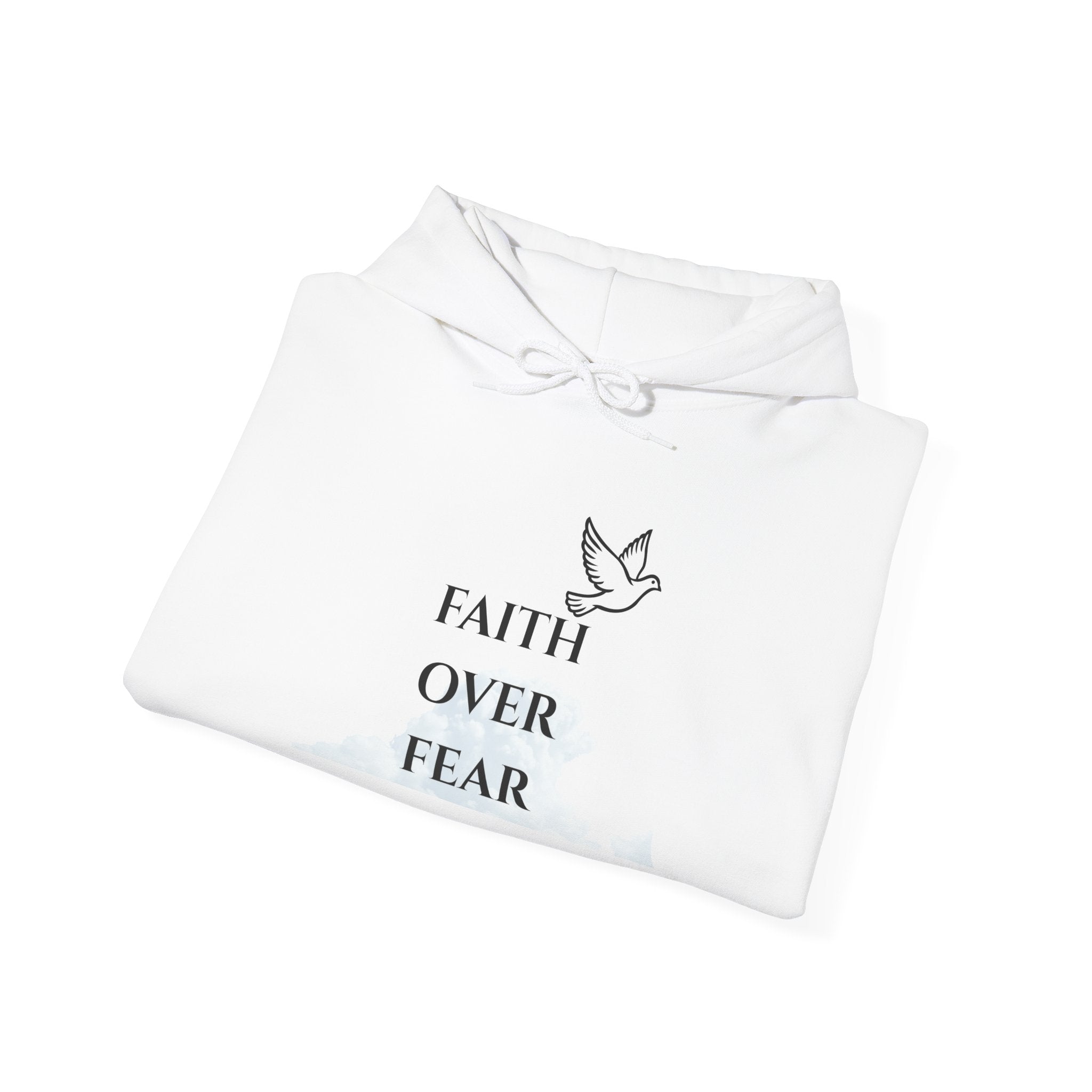 Faith Over Fear Cloud Hoodie with Dove – Heavenly Grace Collective